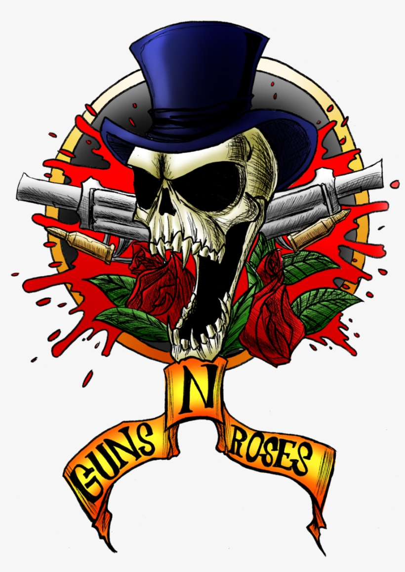 Entrevista Axl Rose Marzo - Guns N Roses Skull, transparent png #4291445