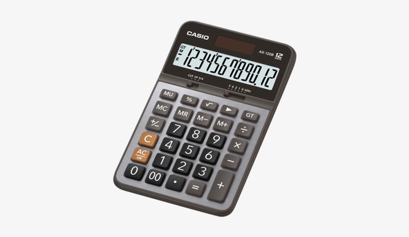 Calculadora Casio Ax-120b - Casio Calculator Js 20b, transparent png #4291671