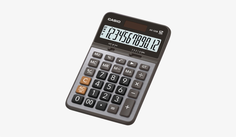 Calculadora Casio Ax-120b - Casio Calculator Js 20b, transparent png #4291671