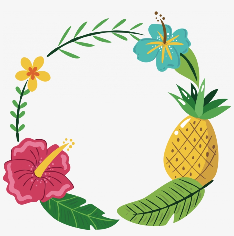 Pineapple Decoration Unique Pineapple Icon Yellow Pineapple - Tropical Wreath Personalized Pinback Button, Magnet, transparent png #4292007