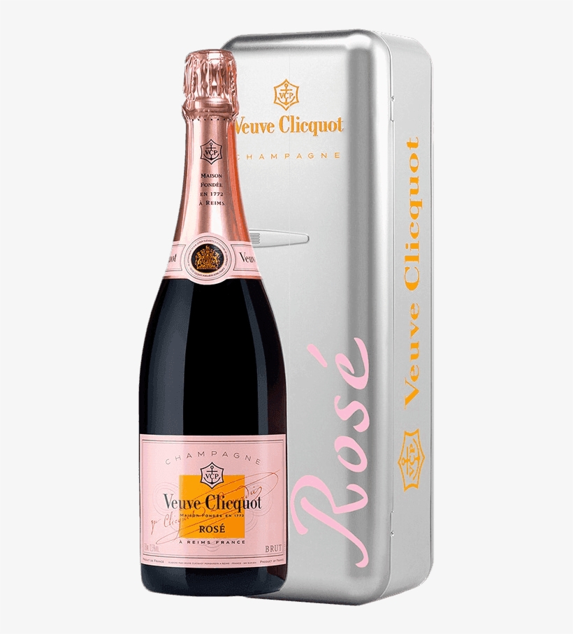 Veuve Clicquot Metal Fridge Rose Nv - Veuve Clicquot Ponsardin Champagne Brut Rose, transparent png #4292219