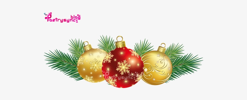 Christmas Balls With Best Top Greeting Quotes By Poetysync1 - Christmas Decors Png, transparent png #4292343