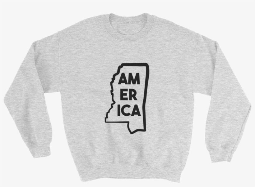 Mississippi Is America Sweatshirt - Peach T Shirt Design, transparent png #4292838