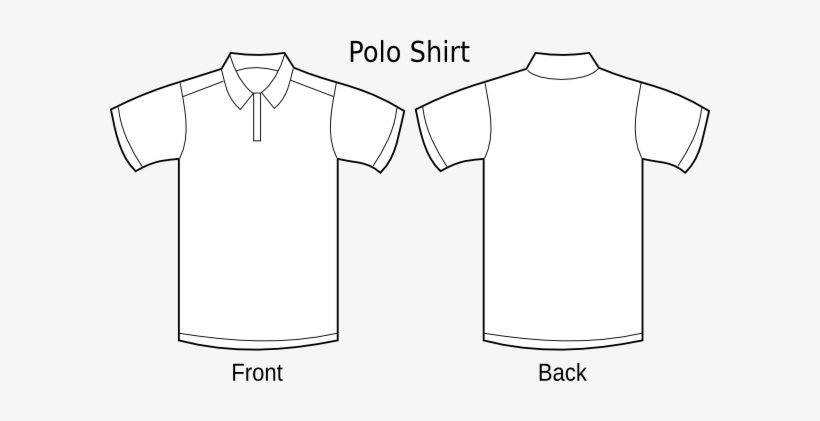 Playera Blanca Vector Png - Polo Shirt Template Png, transparent png #4292971