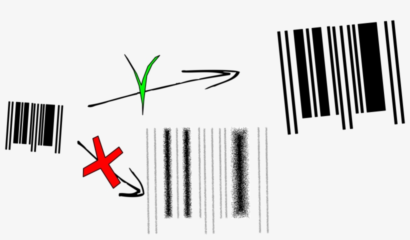 X Dimension Is Used To Specify The Size Of A Barcode - Line Art, transparent png #4293568
