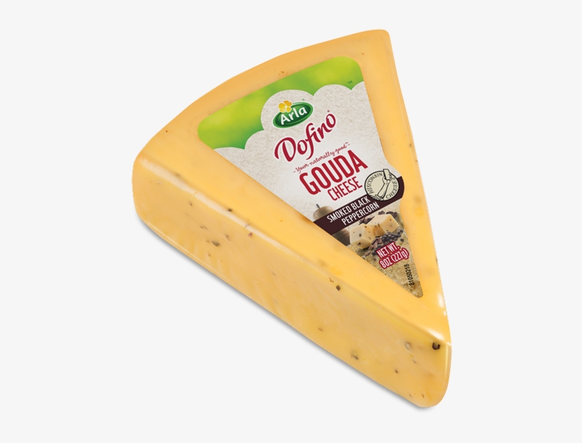 Cracked Peppercorn Smoked Gouda - Arla Foods, transparent png #4293642