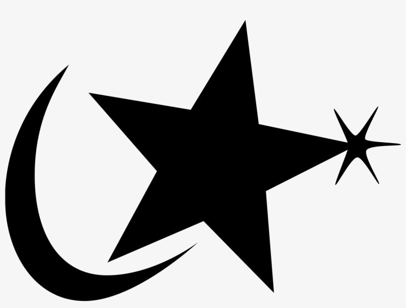 The Icon Is Shaped Like A 5 Pointed Star With A Crescent - Three Star, transparent png #4293739