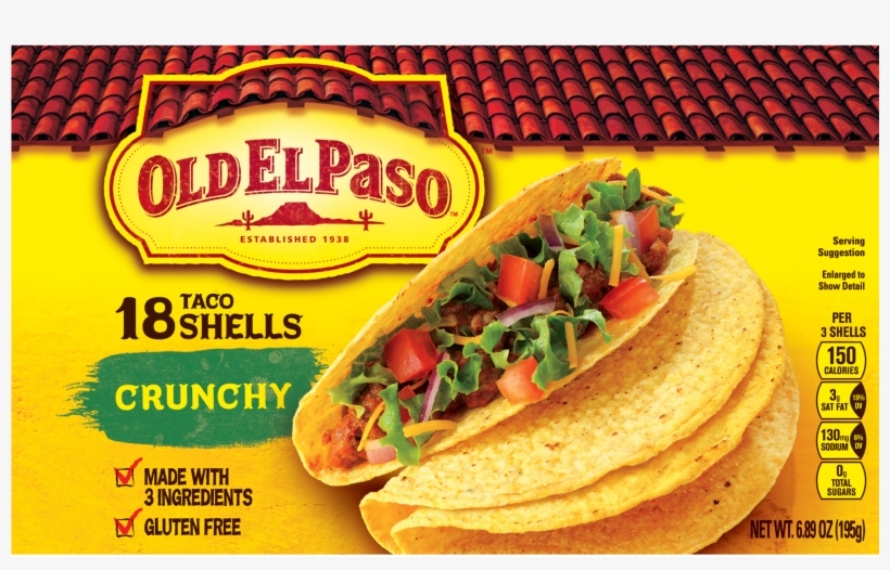 Old El Paso Taco Shells Crunchy 12 Ct, transparent png #4294437
