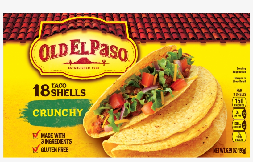 Old El Paso Taco Shells Crunchy 12 Ct Free Transparent Png