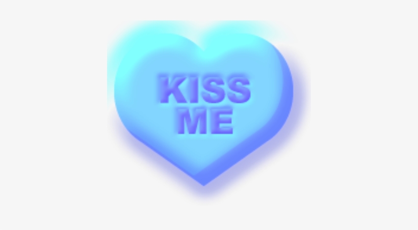 Candy - Blue Conversation Heart Transparent, transparent png #4294459
