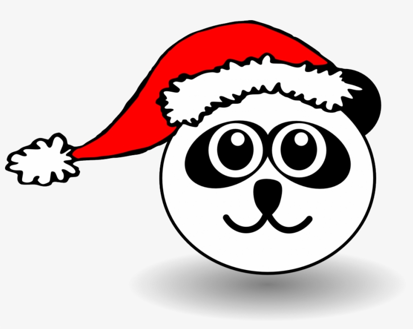 Santa Hat Clipart Minecraft Christmas - Santa Panda, transparent png #4294576