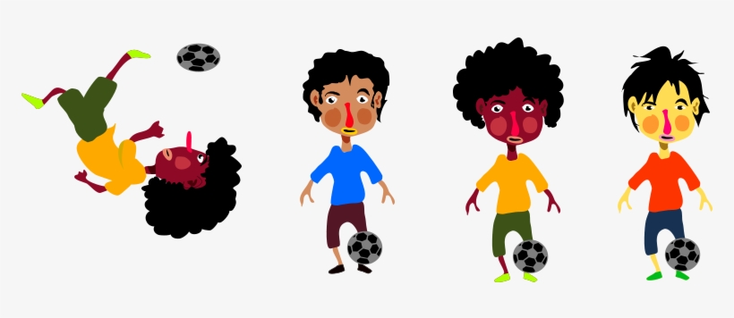 Bola De Fuego Normal 2 By Srcabezon - Kids Playing Soccer Outside Clip Art, transparent png #4294811