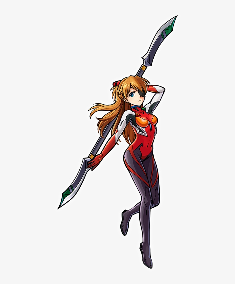 Gear Halberd Asuka Langley Render - Asuka Langley Unison League, transparent png #4295383