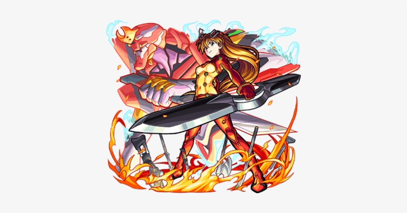 Jp Name - Evangelion Monster Strike, transparent png #4295976