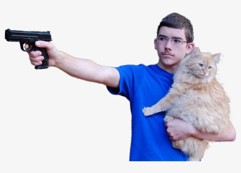 A Cat, A Stach, And A Gun - Seven And Elizabeth The 3rd, transparent png #4296116