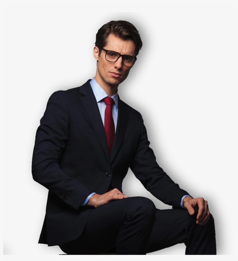 Every Suit You Own, No Matter Where You Wear It, Should - Sitting, transparent png #4297427