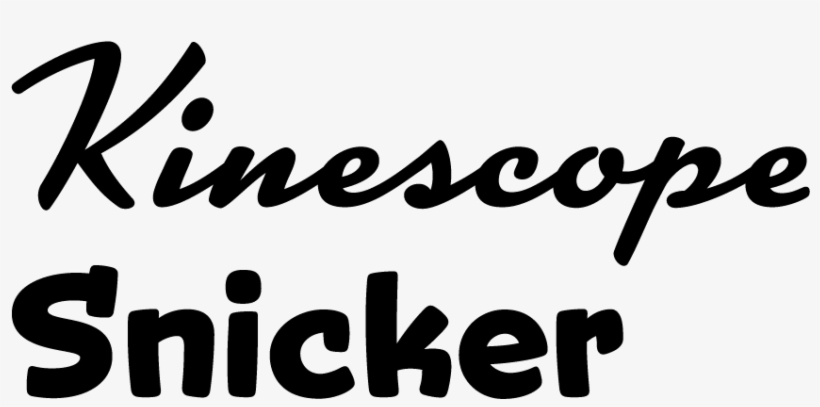 Samples Of The New Fonts Kinescope And Snicker - New Fonts, transparent png #4297696