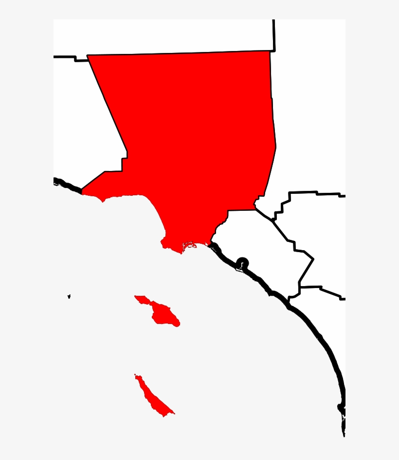 Geography - Outline Of Los Angeles California, transparent png #4297908