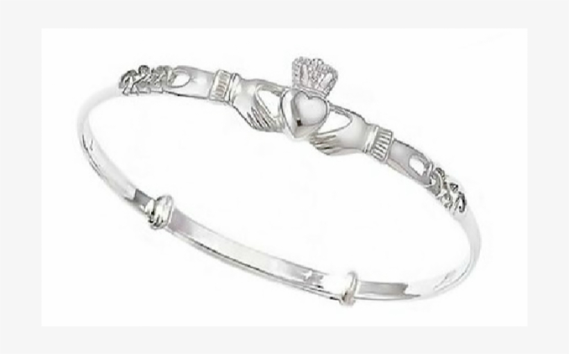 Sterling Silver, Premium, Adjustable, Claddagh Bangles - Claddagh Bangle - Adjustable Celtic Bangle, transparent png #4298012