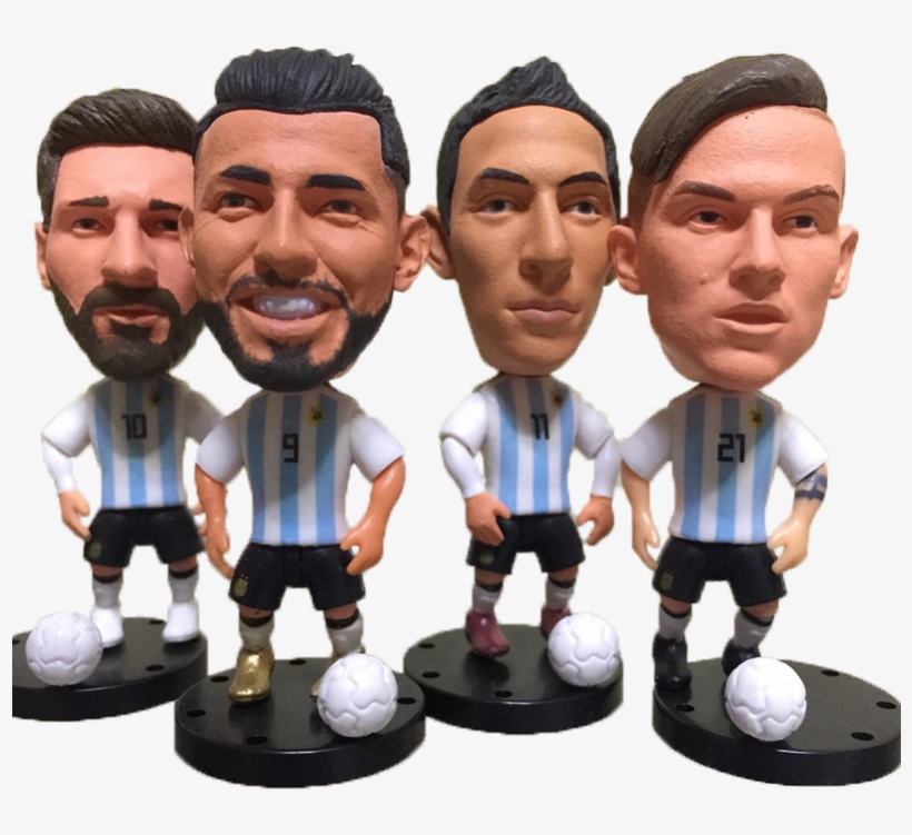 Messi Dybala Kun Di Maria Figurine / Action Figurine - Football, transparent png #4298328