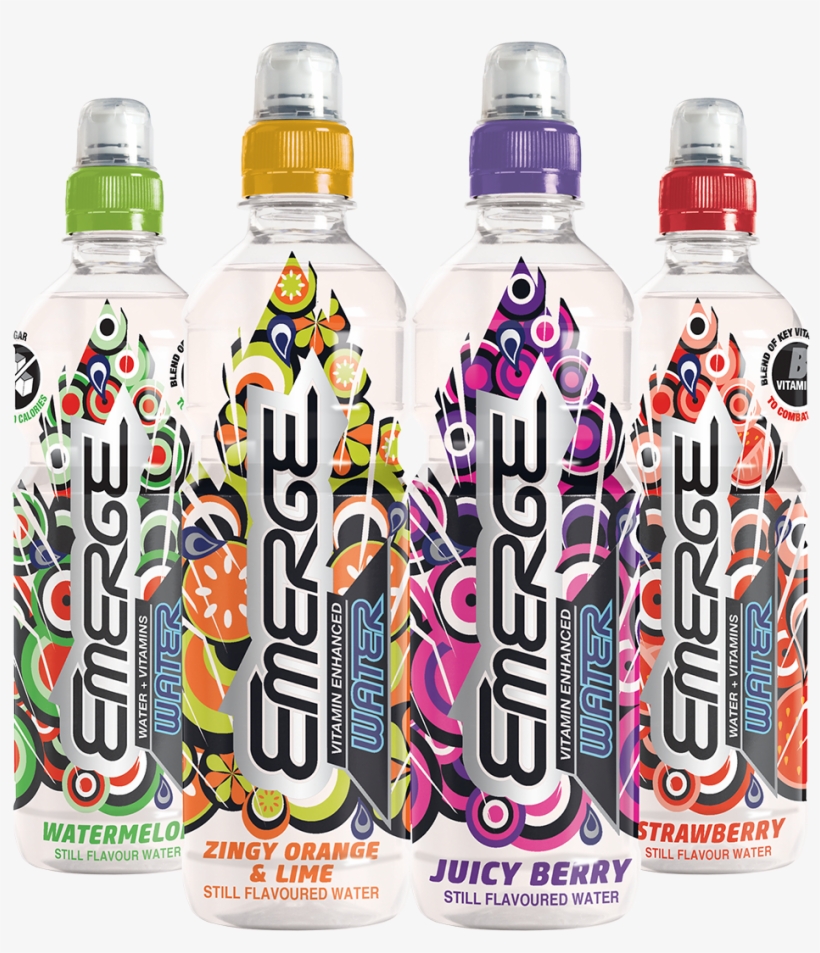 Emerge Vitamin Water Watermelon 40p - 12 X 500ml, transparent png #4298488