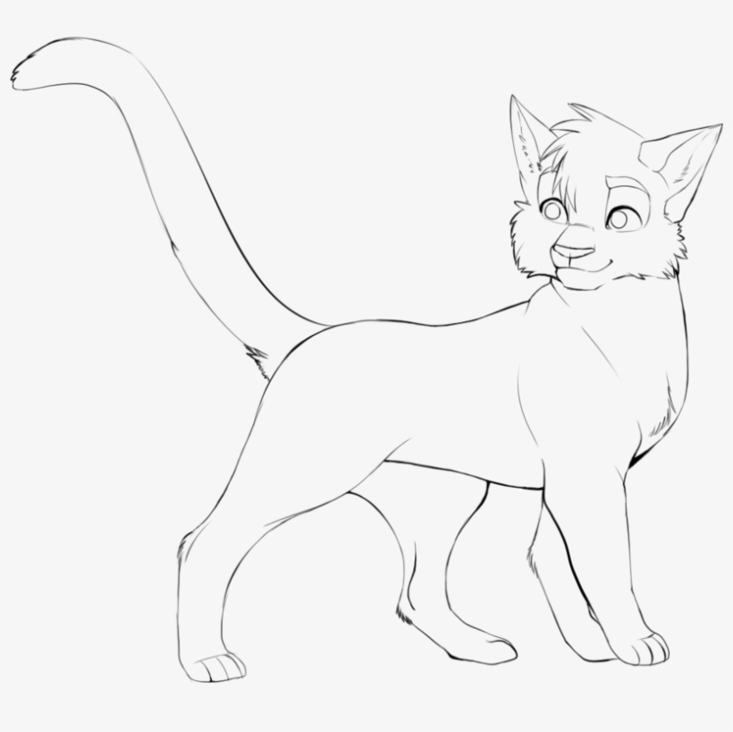 Fluffy Cat Drawing At Getdrawings - Cat, transparent png #4298937