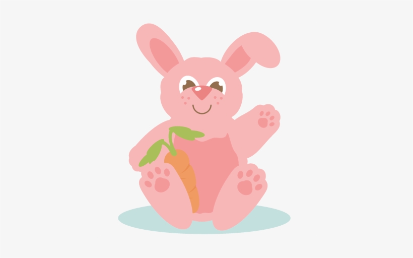 Fluffy Easter Bunny Svg Cut Files For Scrapbooking - Easter, transparent png #4299022