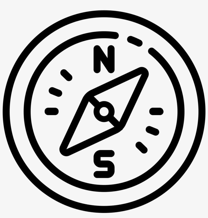 Drawing Compass Icon Png Download - Compass South Png Icon, transparent png #4299254