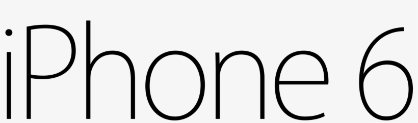 Iphone 6 Logo Black And White - Line Art, transparent png #430078