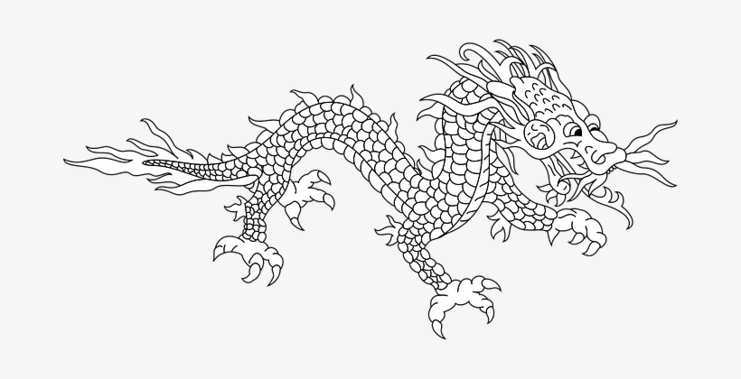 Dragon Heraldry Legend Myth Mythical Drago - Chinese Dragon, transparent png #430105