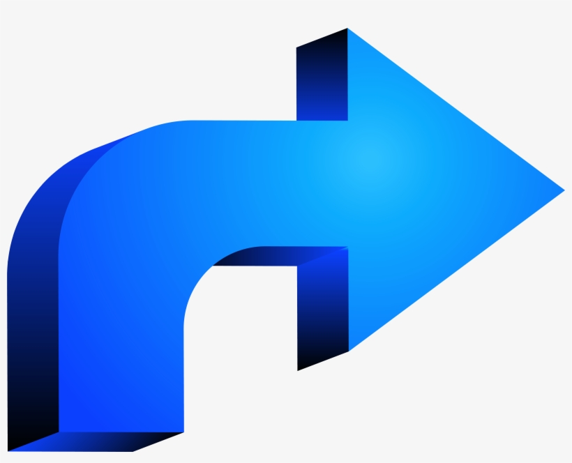Blue 3d Arrow Png, transparent png #430109