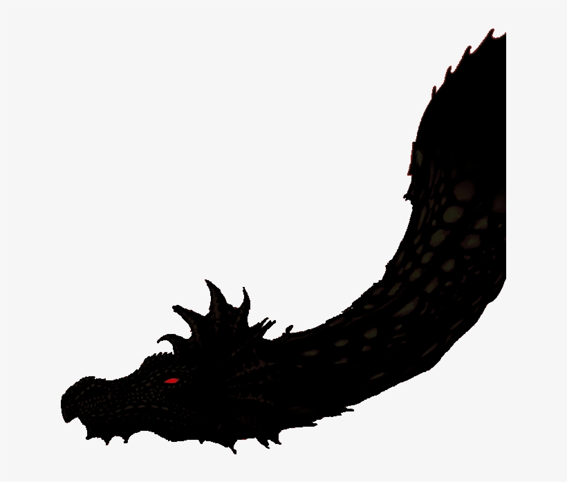 Peachy Dragon Dragon Silhouette - Illustration, transparent png #430139