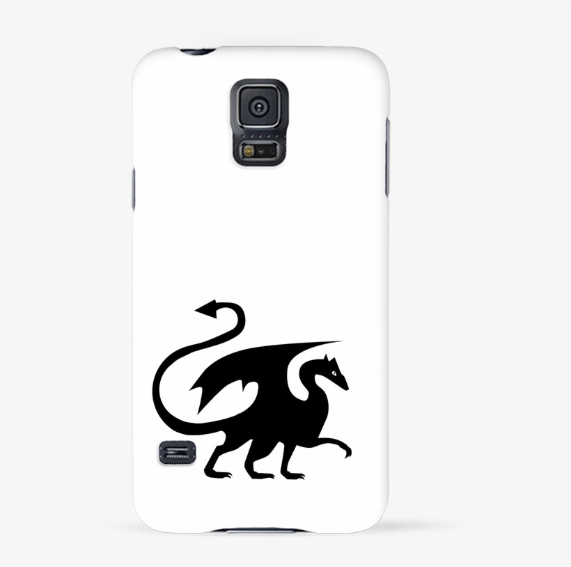 Coque 3d Samsung Galaxy S5 Dragon Silhouette Par Raccoon - Arachnid, transparent png #430154