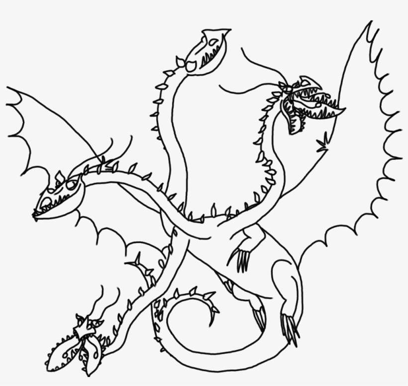 Snaptrapper Sketch - Train Your Dragon Snaptrapper Drawing, transparent png #430158