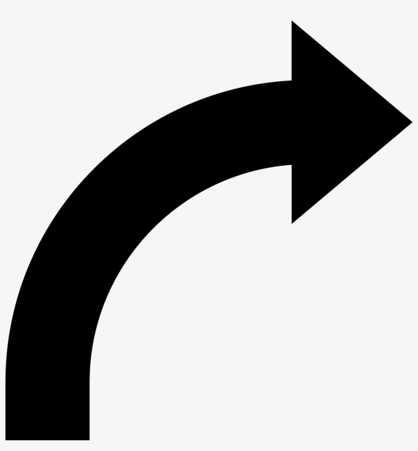 Curve Arrow - - Curve Arrow Png, transparent png #430362