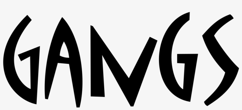 Gangs Logo - Gang Text Png, transparent png #430794