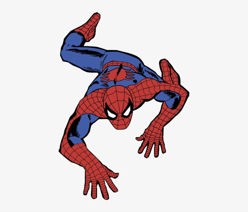 Spiderman Climbing Wall Png - Spiderman Comic, transparent png #431983