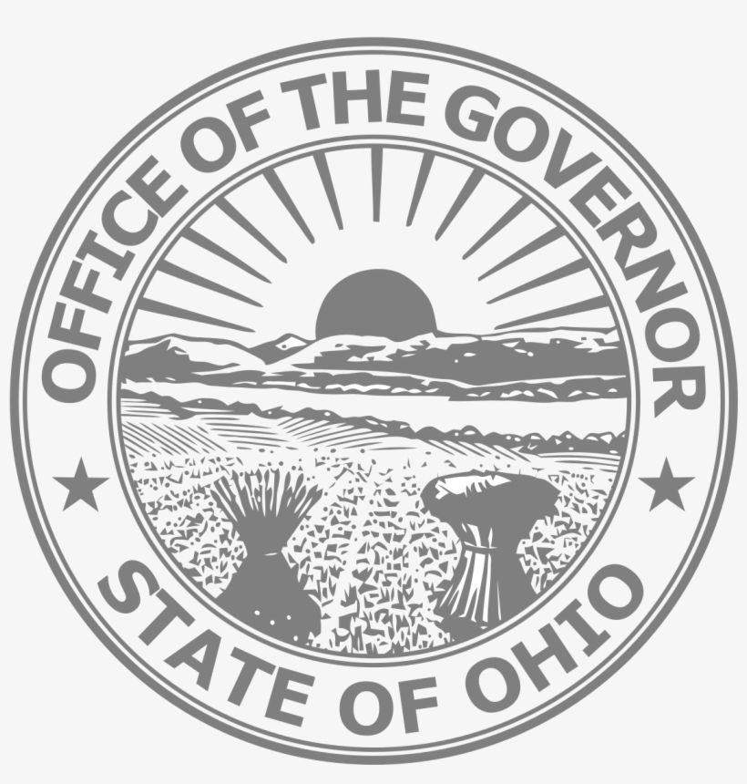 Seal Of The Governor Of Ohio - Great Seal Of Ohio Shower Curtain, transparent png #432119