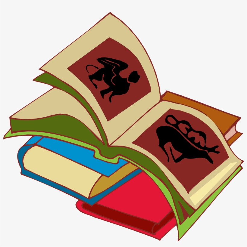 Stack Of Books Clipart - Story Book Clipart Png, transparent png #432136