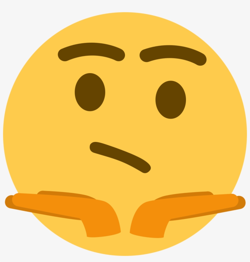 Shrugging - Discord Shrug Emoji, transparent png #432183