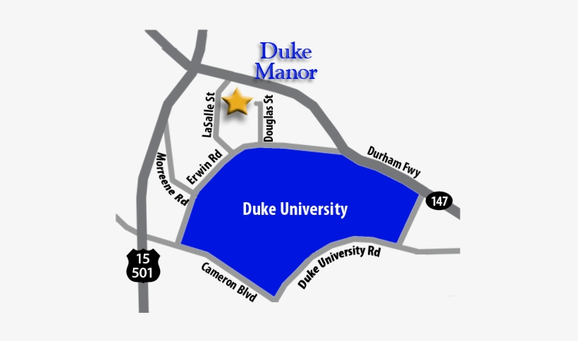 Directions From Duke Manor To Duke University - Duke University Apartments, transparent png #432272