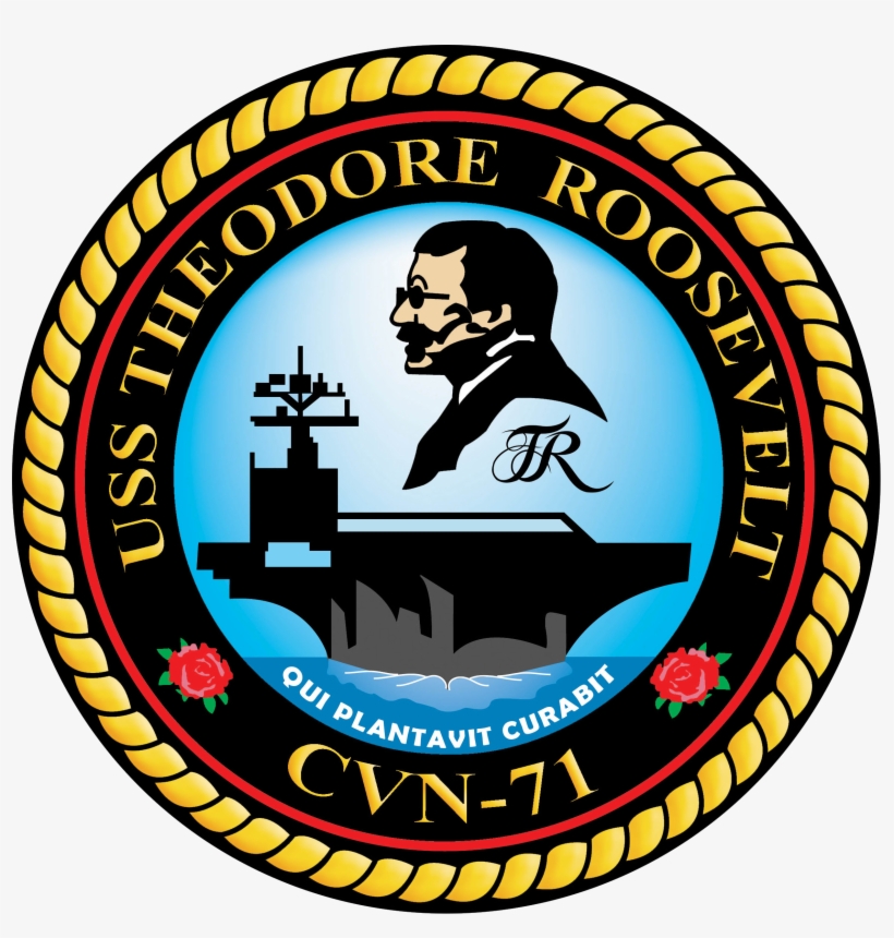 Uss Theodore Roosevelt Cvn 71 Logo, transparent png #432459