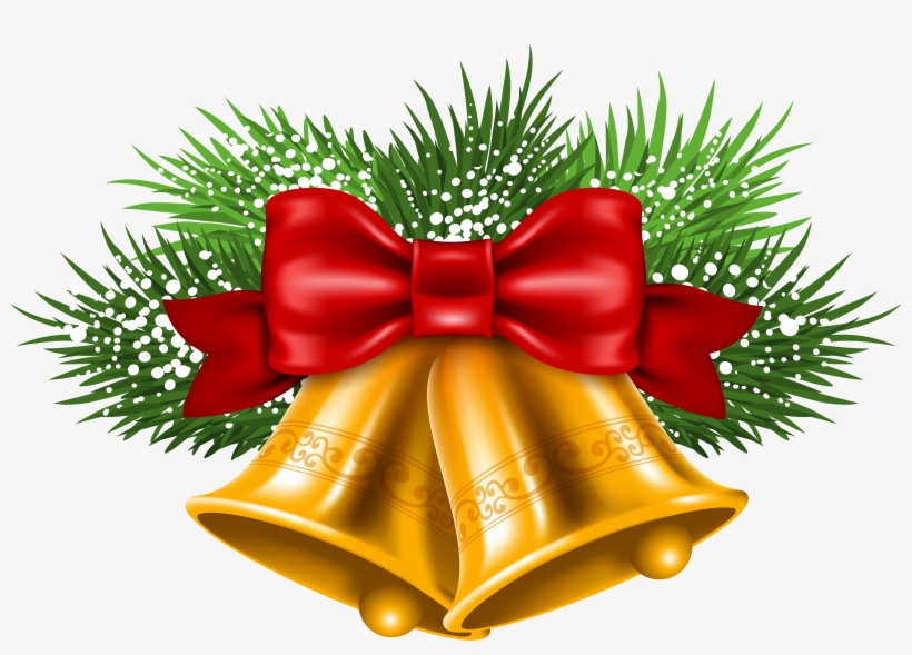 Christmas Bell Hd Png Picture - Gearbest Christmas Bells Print Decorative Sofa Pillowcase, transparent png #432927