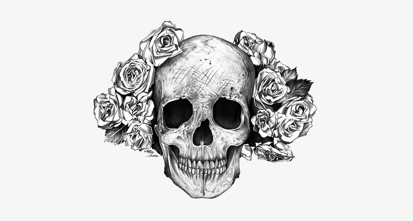 Transparent Skull - Rose Skull, transparent png #432948