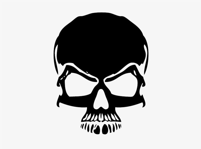 Black Skull Png Image Background - Black Skull Png, transparent png #433172