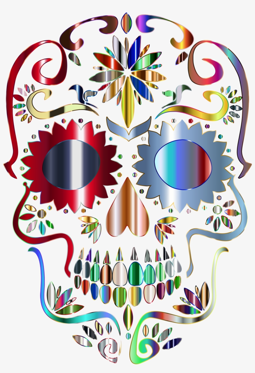 Sugar Skull Clipart Transparent Background - Sugar Skull Day Of The Dead Samsunggalaxy S5 Phone, transparent png #433228