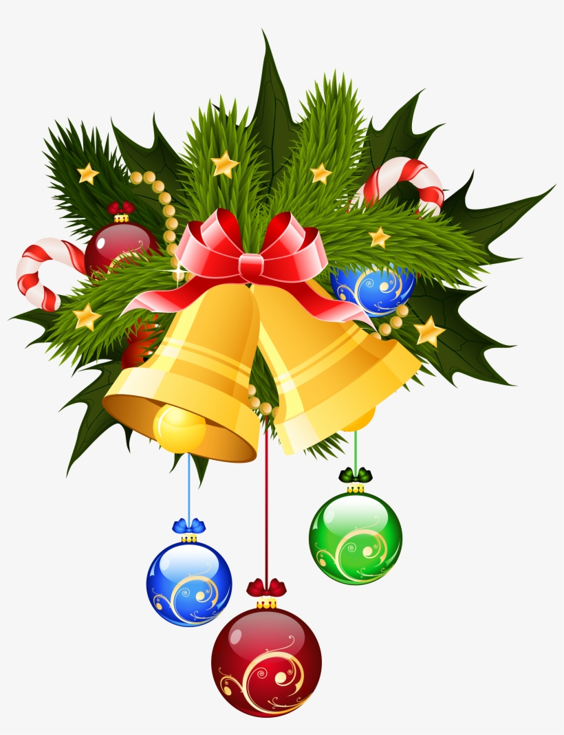 Vector Black And White Stock Christmas Bells And Ornaments - Christmas Ornament Png, transparent png #433399