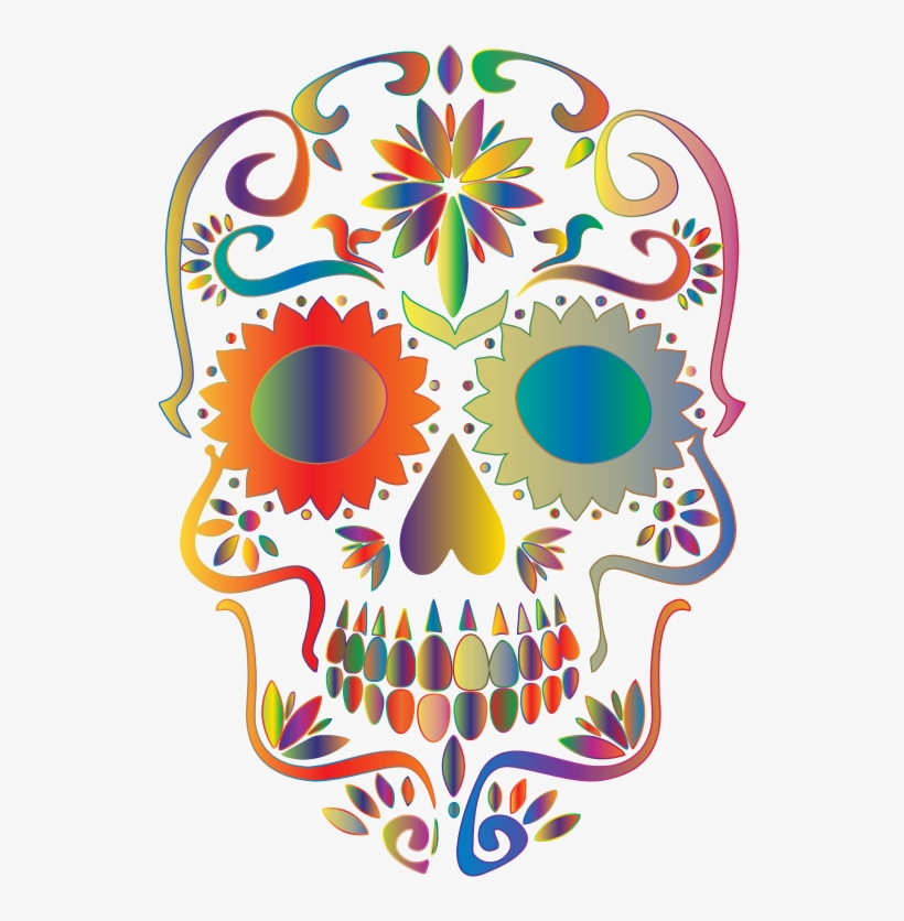 Sugar Skull Clipart Transparent Background - Sugar Skull No Background, transparent png #433464