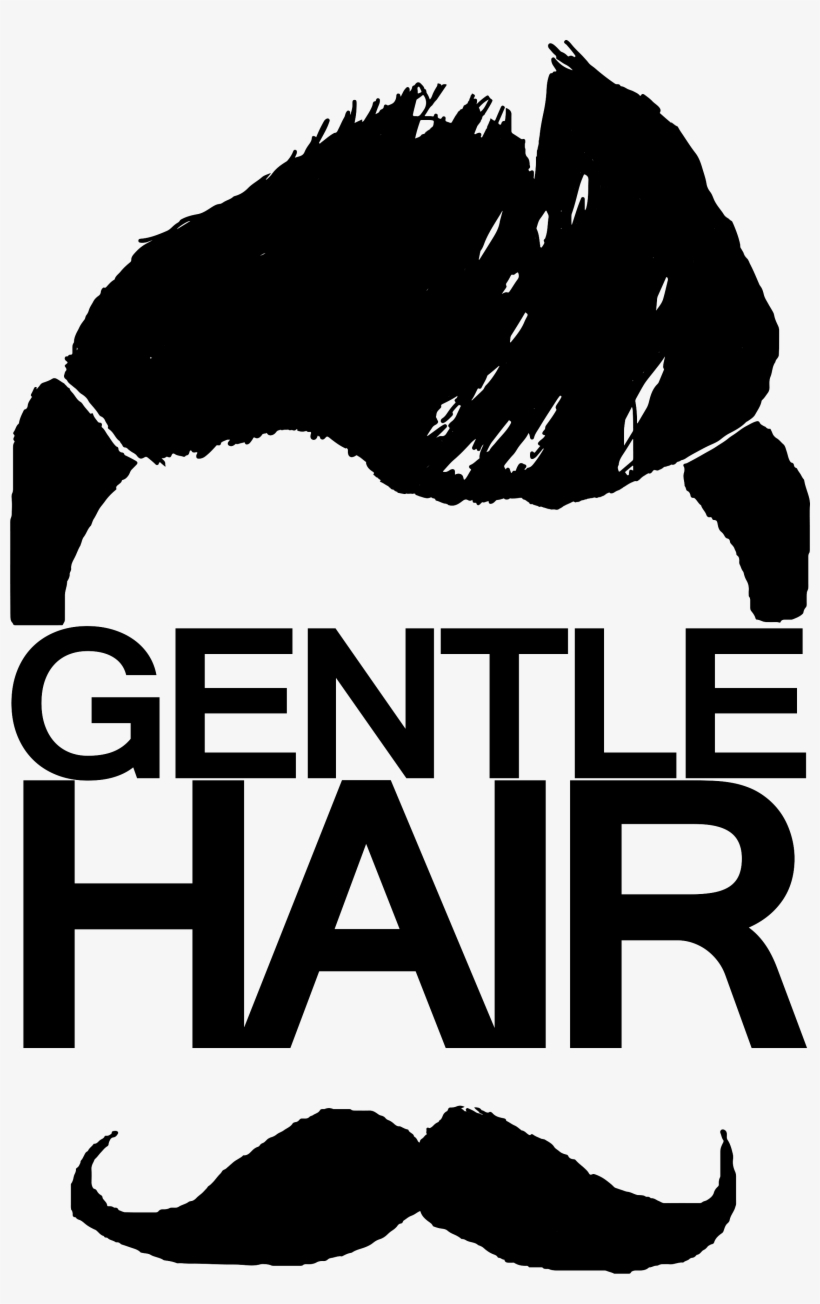 Black And White Library How To Act In Barbershop - Hair Style Men Logo, transparent png #433670