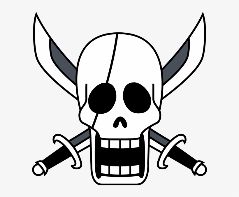 Gold Pirates Skull - One Piece Shanks Flag, transparent png #433828